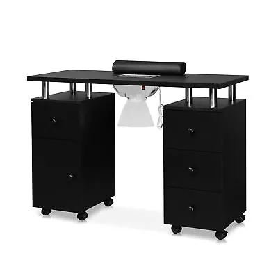 OmySalon Manicure Table Nail Desk For Nail Tech Nail Table Station W/Electri... • $183.31