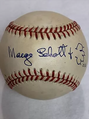 Marge Schott Autograph Signed OMLB Baseball 1990 CINCINNATI WS Champions Owner • $299.99