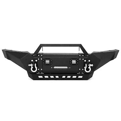 $425.12 • Buy Front Bumper Pickup For Tacoma 2005-2015 W/ LED Lights + Winch Plate + D-Rings