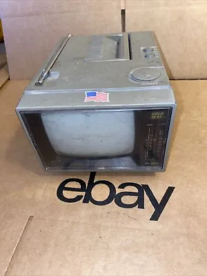 Vintage Tote Vision B & W Portable Television 5  Screen HY5500 Tested & Works • $37.99