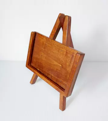 Vintage Unusual Easel Picture Holder Wood Victorian Style Photo Display Stand 9  • $15.50