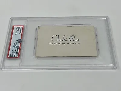 Charles Edison Secretary Of The Navy Governor Signed Autograph Cut PSA DNA • $54.99