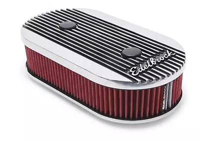 Edelbrock 4272 Elite II Series Dual Quad Oval Polished Air Cleaner • $198.95