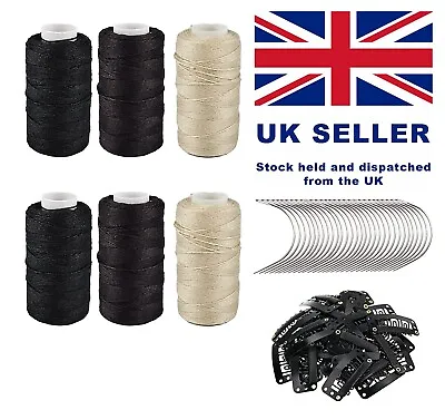 Elysee Star Salon Weaving Extension Thread Black Brown Blond White - Uk Stock • £10.95