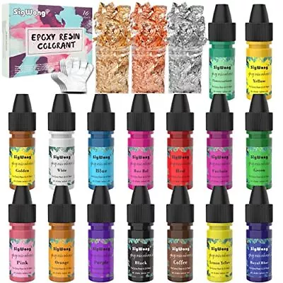 Epoxy Resin Pigment - 16 Colors Translucent Resin Colorant Highly Concentrat... • $15.31