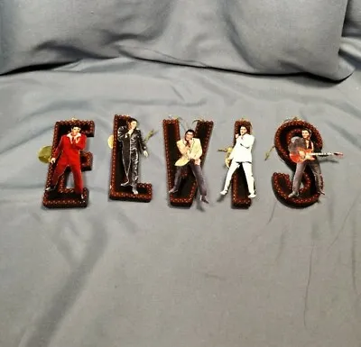 Elvis Presley Christmas Ornaments Set Of 5 Bradford Exchange Comeback Special • $59.99