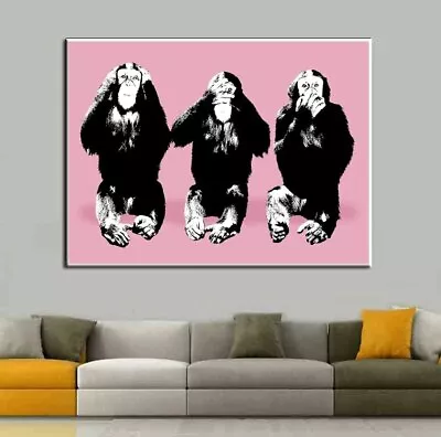 Lovely Monkey Gorilla Canvas Painting Poster Prints For Children Room Home Decor • $3.79