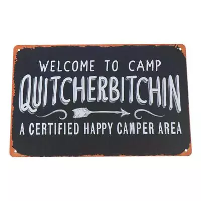 Vintage Camping Decoration Sign Rustic Outdoor Signage  RVs & Campsites • $17.25