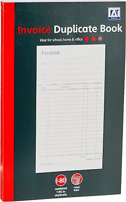 Anker International Stationary 1-80  Invoice Duplicate Book A5 • £3.39