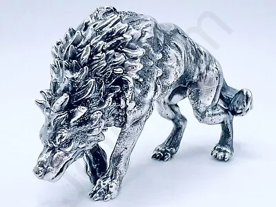 * 3 Oz Hand Poured Silver Bar .999+ Fine Dire Wolf Cast Bullion Art Ingot Statue • $292.50