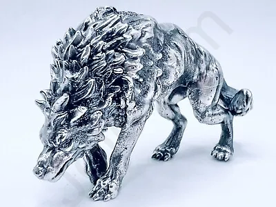 *[SALE] 2.8 Oz Hand Poured Silver Bar 999 Fine Dire Wolf Cast Art Bullion Statue • $245.70