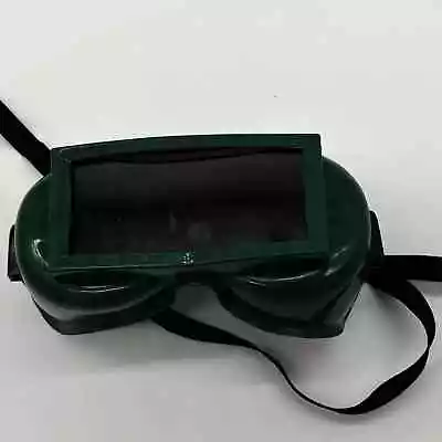 Vtg North Cyclops II Welding Goggles Green Flexible Head Band Safety Eye Plasma • $13.45