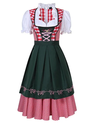 £16.99 • Buy Womens Oktoberfest Costume German Bavarian Beer Maid Wench Fancy Dress Size L