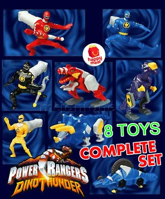 SET 8 McDonald's 2004 POWER RANGERS DinoThunder MMPR Dinosaur Zord YOUR CHOICE • $20