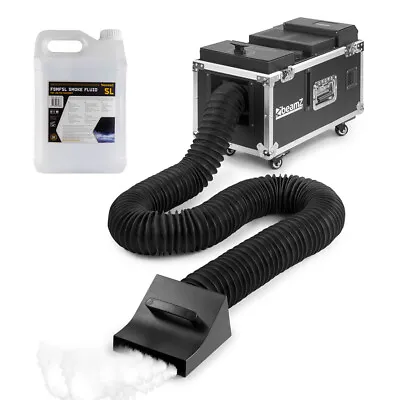 £709 • Buy Low Fog Machine With Fluid, Ground Fogger Dry Ice Smoke Effect, BeamZ LF1500