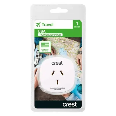 $15.50 • Buy Crest USA Travel Adaptor-USA, Canada, Thailand And Other Countries