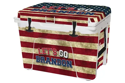 Vinyl Cooler Wrap Fits YETI Tundra Cooler | Decal Skin - FULL - Let's Go Brandon • $83.90