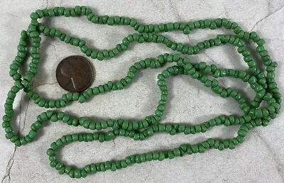 Vintage 1950's Turquoise Bead Necklace 36” • $10