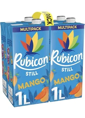 Rubicon Mango Juice 1L X 4 - Multipack - Handpicked Mango - FREE NEXT DAY Delive • £8.99