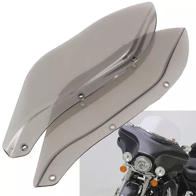 Motorcycles Side Wings Wind Air Deflector Fairing Smoke Fits For Harley Touring • $18.79