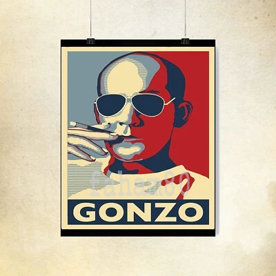 $16.89 • Buy Hunter S Thompson GONZO Logo Black Poster Size 16  X 20 
