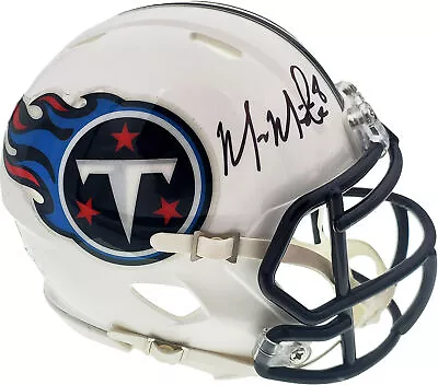 Marcus Mariota Autographed Tennessee Titans Speed Mini Helmet Beckett Bas 132507 • $49