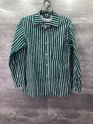 Marimekko Jokapoika Mens Striped Shirt Metal Button Luxury Size S • $65