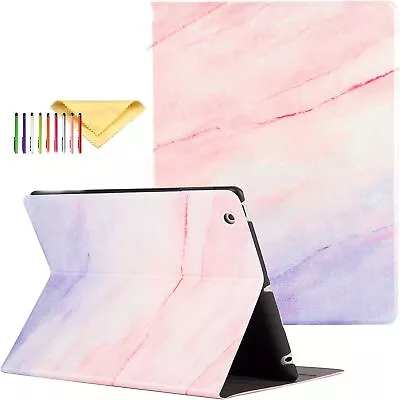 IPad 4 3 2 Case (Oldest Models) Uliking [Marble Map Series] PU Leather Shockpr • £22.67