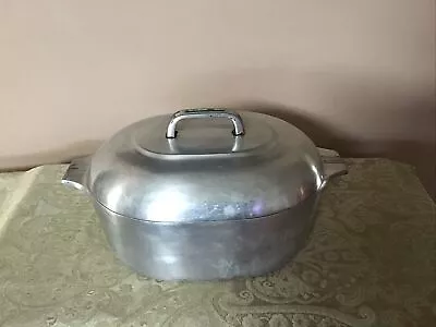 Vtg Wagner Ware Sidney 0 Magnalite 4265-P Aluminum Roaster Dutch Oven W Lid 8 Qt • $100