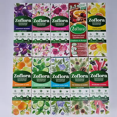 Zoflora 3in1 Action Concentrated Disinfectant 250ml Choices Of Scent & Pack Size • £8.45