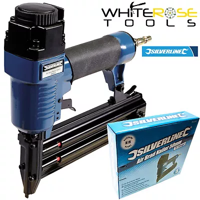 £40.05 • Buy Silverline Air Brad Nailer 18 Gauge 10-50mm Flooring Woodwork Nail Gun Tool 1/4 