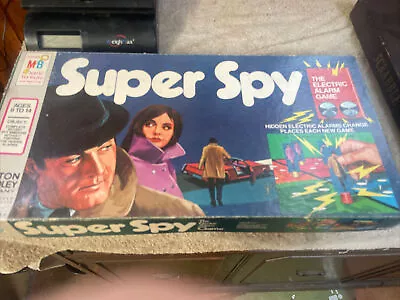 Super Spy Board Game 4135 Milton Bradley 1971 Electric Alarm • $10