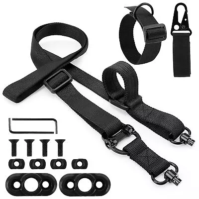 Tactical 2 Point Sling QD Swivel Rifle Adjustable Gun Sling Strap W/ D Ring Loop • $12.99