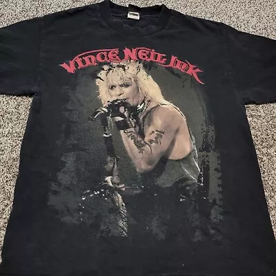 Vintage 90s Vince Neil Motley Crue Singer Rare Shirt Medium  • $68.37