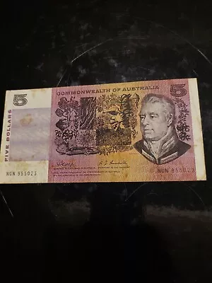 $30 • Buy Commonwealth Australia $5 Banknote Phillips/Randall Five Dollar 