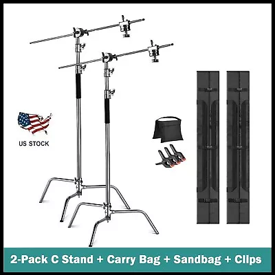 2-pack Photo Studio 10ft Heavy Duty C Stand Century Stand For Aputure Godox • $185