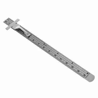 93684 6  Stainless Steel Pocket Rule Handy Ruler With Inch 1/32” Mm/metric  • $11