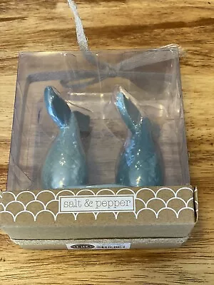 Grasslands Road Mermaid Tail Salt & Pepper Shakers Set Teal • $10