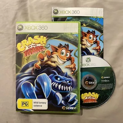 Crash Of The Titans Xbox 360 Game + Manual *FREE SHIPPING* Xbox Games PAL • $39.69