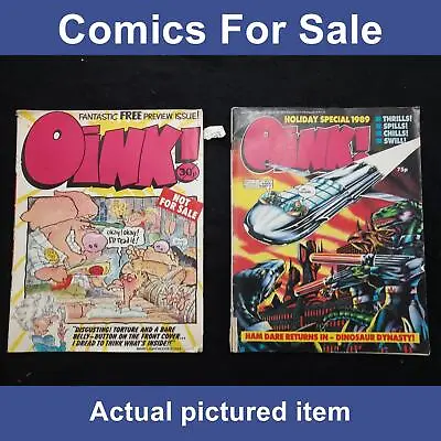 Oink! Comic Holiday Special Number 3 - July 1989 & Oink Preview (LOT#11871) • £4.50