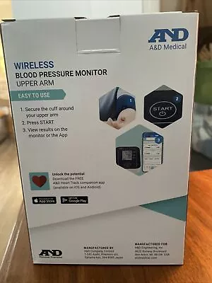 AND A&D Medical Wireless Blood Pressure Monitor Upper Arm • $45