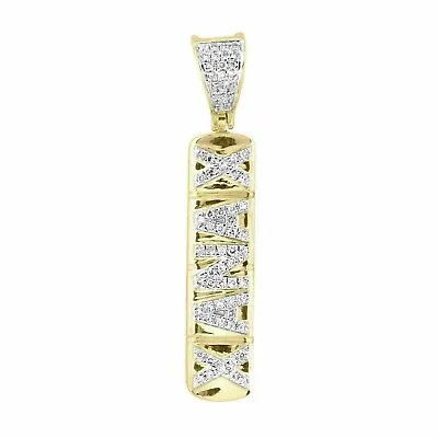 1 CT Round Moissanite Men's Xanax Pill Box Charm Pendant 14k Gold Plated Silver • $201.60