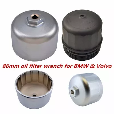 86.6mm 16 Flute Oil Filter Wrench Cap Housing Remover Tool For BMW Volvo • $13.83