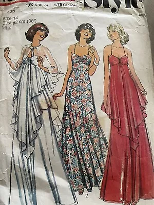 Vintage 1970's Style Maxi Dresses & Cape Sewing Pattern • £4.99
