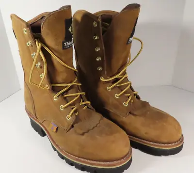 Lehigh Safety Shoes-Logger/lineman Steel Toe Leather Tall  Boot Size Men's 10M • $109