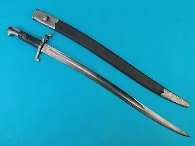 Antique US Civil War Model 1860 British Import Bayonet Short Sword W/ Scabbard • $275