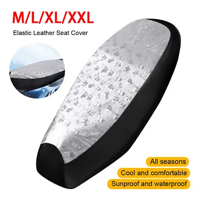 XXL Motorcycle Seat Cover Leather Cushion Cover Scooter Seat Cover Waterproof • $15.11