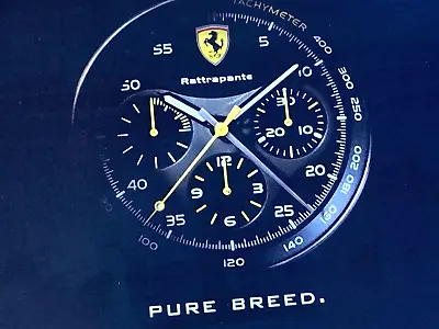 Panerai Ferrari Rattrapante Frameable Wall Art Car Magazine Watch Advert • £12