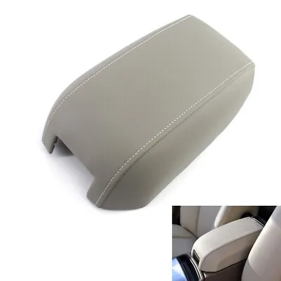 Synthetic Leather Console Lid Armrest Cover Fits 2003 - 2014 Volvo XC90 Gray AS • $46.94