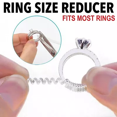 Ring Size Adjuster Reducer Spiral Invisible Snugs Guard Resizer Jewellery Tool • $8.49